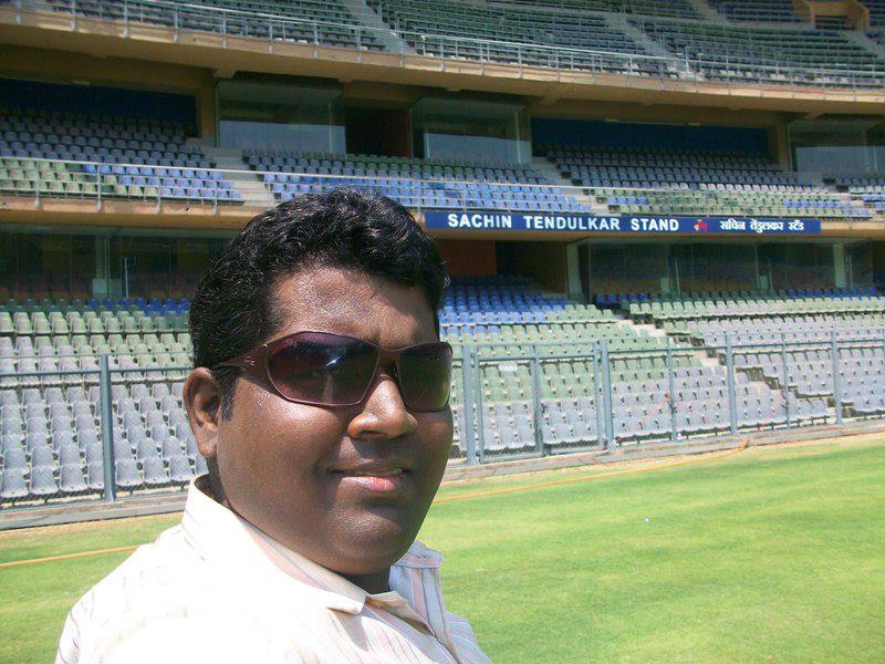 Peter at Wankhede Stadium-Mumbai