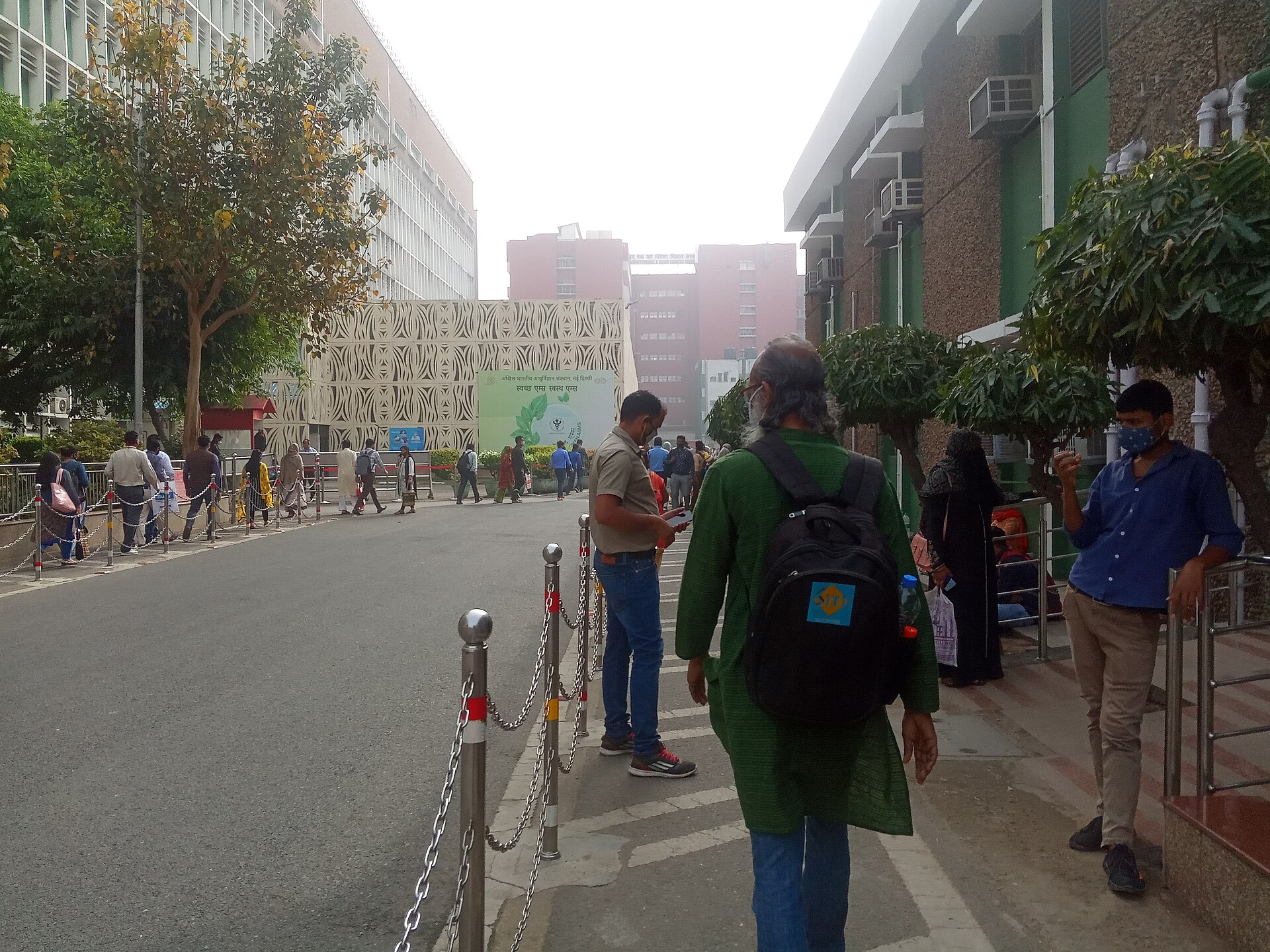 All India Institute of Medical Science New Delhi during COVID-19 pandemic in Delhi IMG 20210316 092102