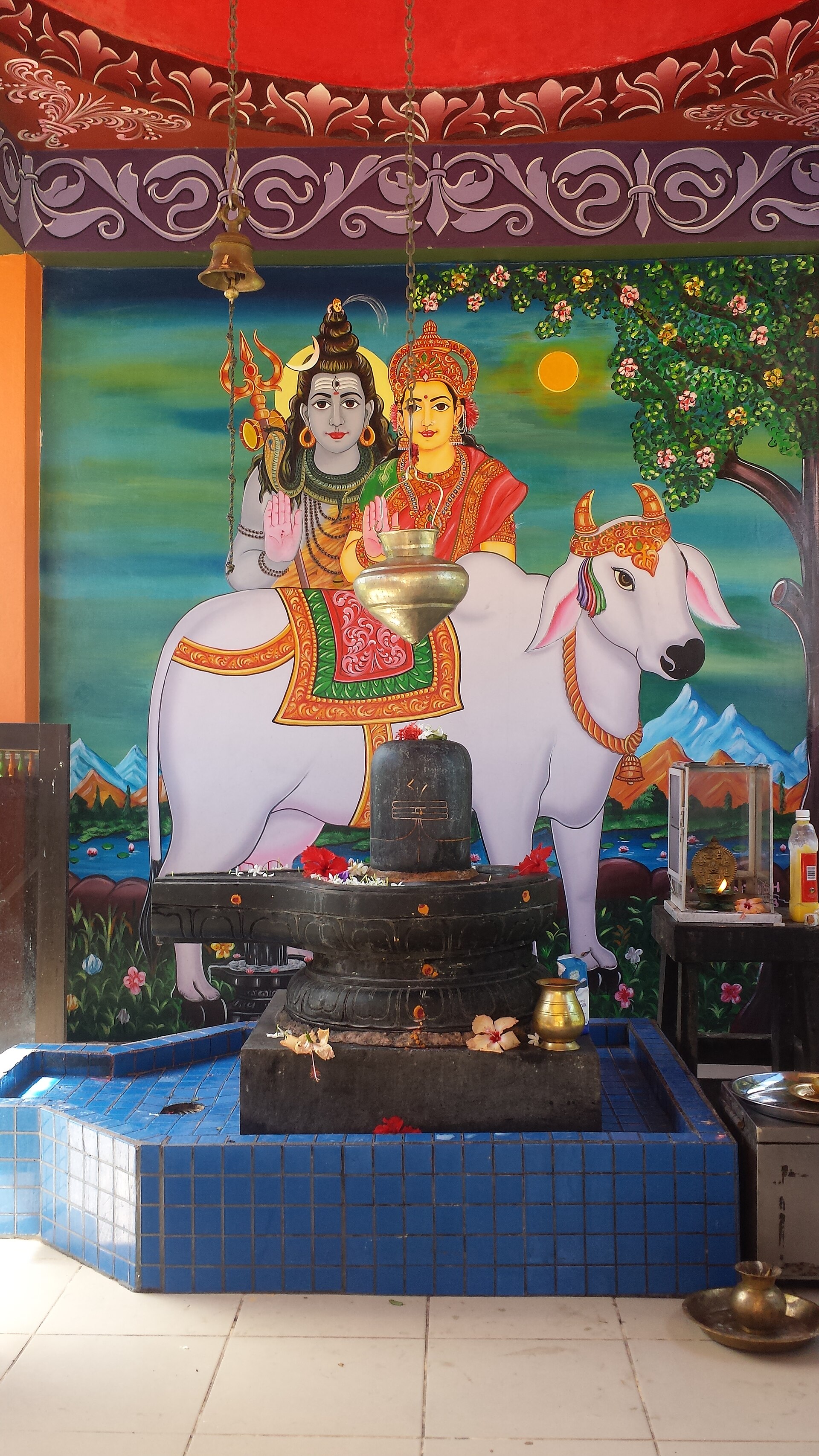 Lingam at Sri Siva Subramaniya Hindu temple, Nadi, Fiji - August 2016