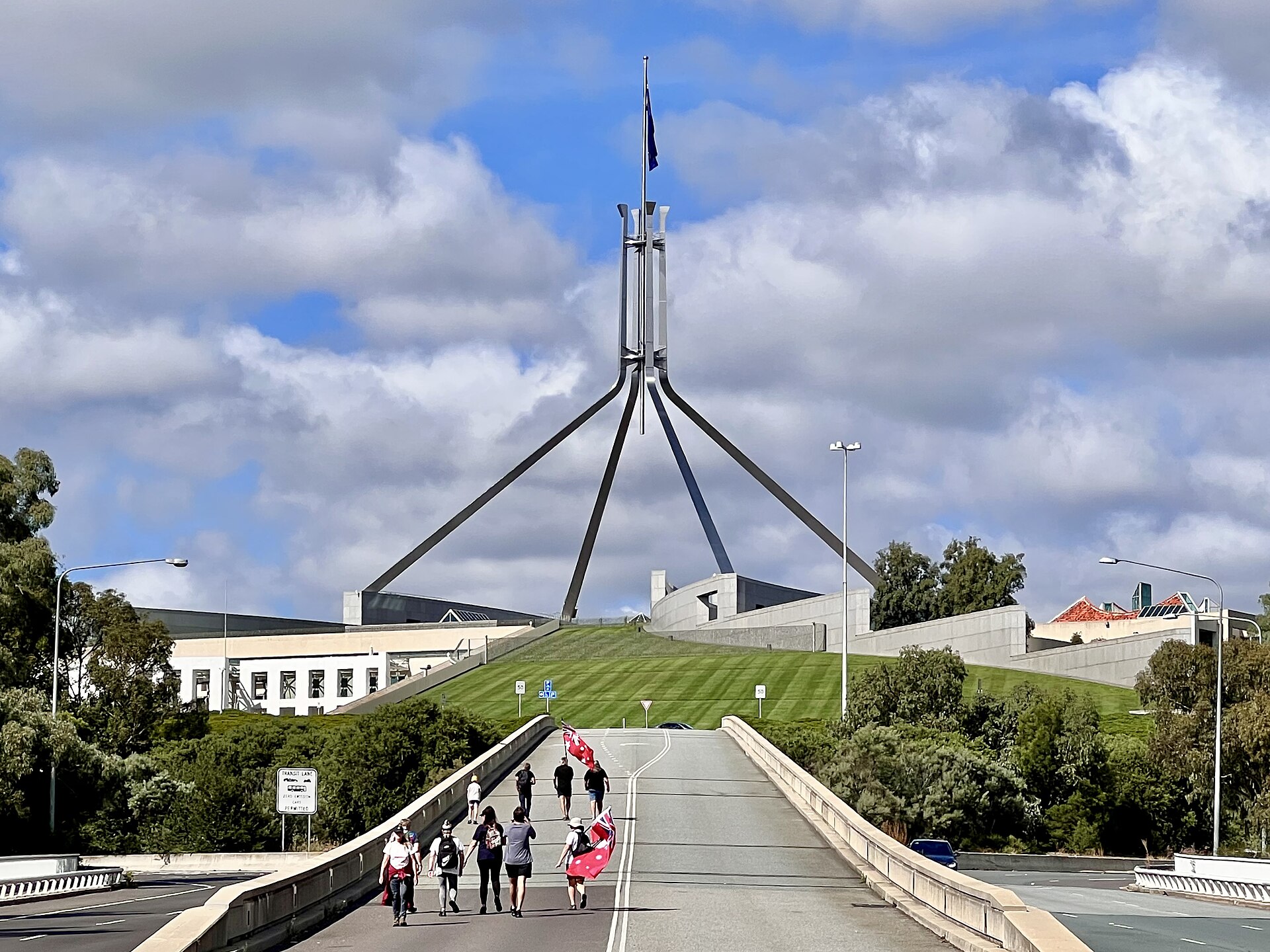 Exterior of Parliament House, Canberra, 2022, 01