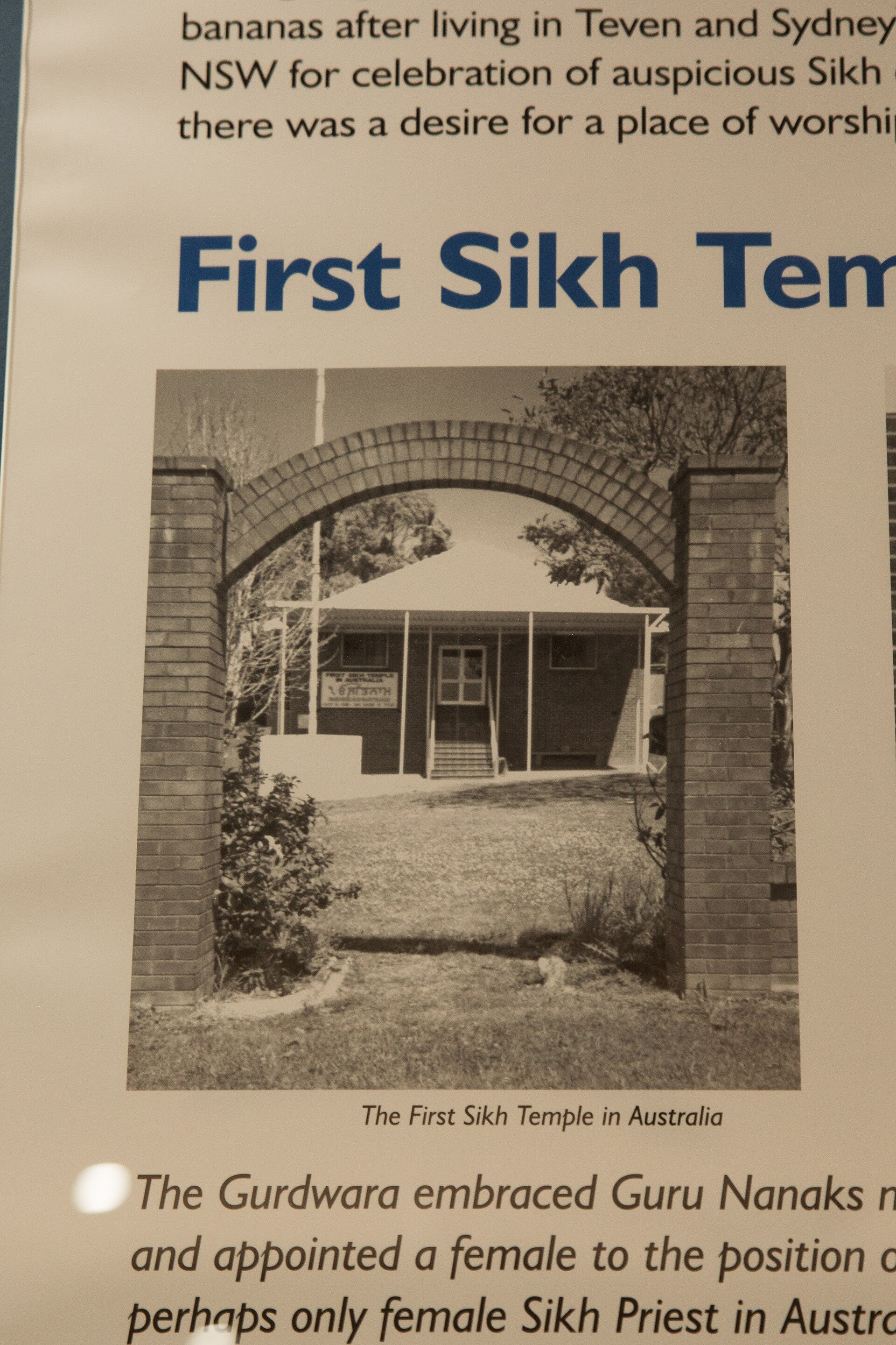 First Sikh Gurdwara in Australia