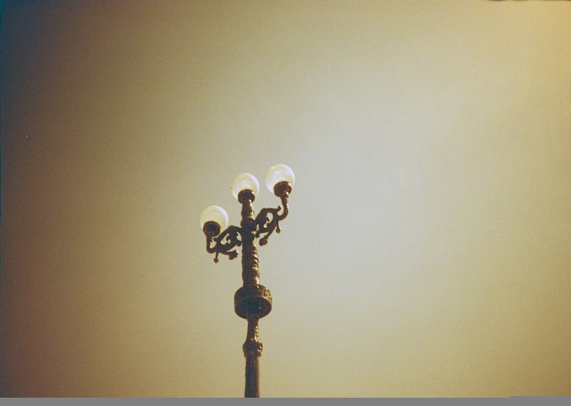 A lamp post at City Palace, Udaipur City, Rajasthan State, India